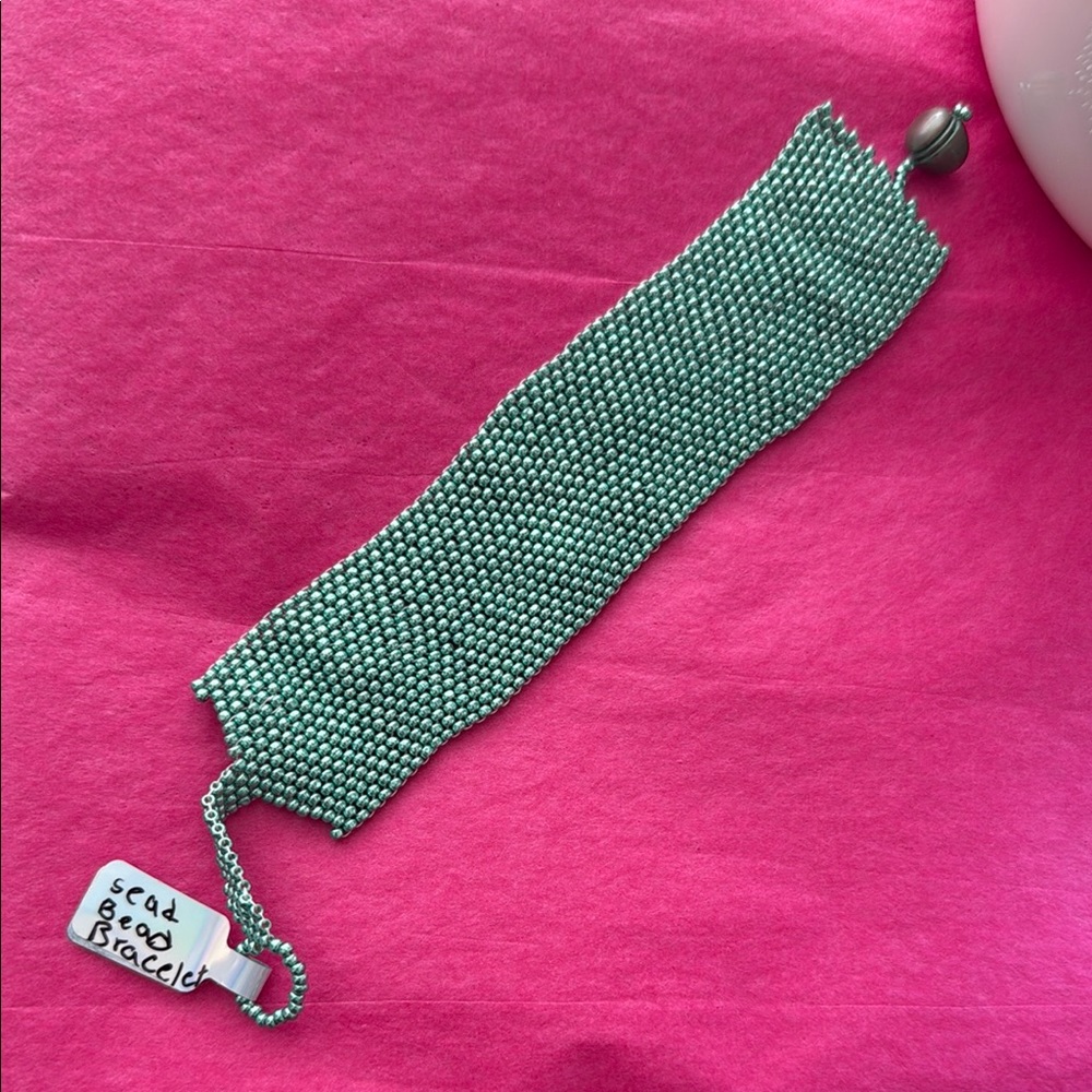 Mint Green Beaded Bracelet